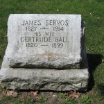 headstone in Homer Cemetery